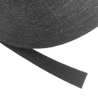 Ruban Velcro BTB, 12,7 mm, noir, rouleau de 22,9 m, Velcro