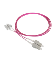 Patchkabel duplex OM4, SC/PC-SC/PC, 1.8mm, 2m