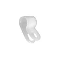 Attache P-clip, 6,3 mm, épaisseur de l'attache 1,3 mm, couleur naturelle, sachet de 100 pièces, Maunt