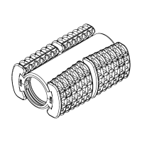 Koppeling, deelbaar, 40mm, EBM, Gabocom