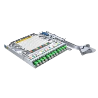 LISA fibertray, SM, 12x SC/APC simplex, 12x pigtails, TIA, heatshrink