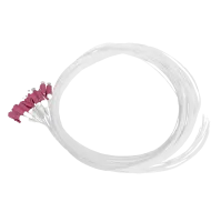 Pigtail set 12st, OM4, LC/PC, wit, 2m