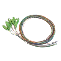 Pigtail set 12st, SM, SC/APC, gekleurd, 2m, Maunt