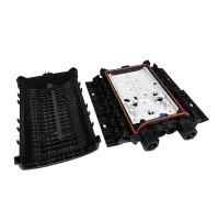 Dôme de protection d'épissures BPEO S1, 1x câble express, 2x câble de dérivation, 12x cassette de soudage, Corning