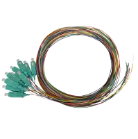 Pigtail set 12st, OM3, SC/PC, gekleurd, 2m