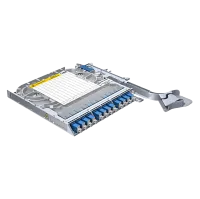 LISA fibertray, SM, 12x SC/PC simplex, 12x pigtails, ongekleurd, heatshrink