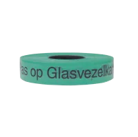 Waarschuwingslint glasvezel, 40x0.11mm, rol 250m, turquoise