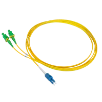 Jarretière optique duplex SM, LC/PC secure-SC/APC secure, 2,4 mm, 1,5 m