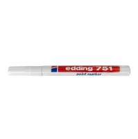 Permanent marker, 2mm, wit