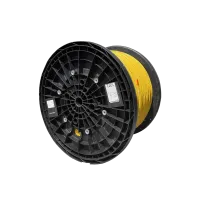 Optipack câble intérieur, LSZH, CPR B2ca, 24-voies, 2x12F, SM, G.657A2, 250um, 8.5mm, jaune, Huber+Suhner