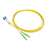 Jarretière optique duplex SM, LC/PC-SC/APC, 1.8mm, 2.5m