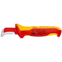 Kabelmes, met glijschoen, 180mm, VDE, Knipex