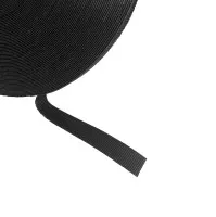 Ruban Velcro BTB, 12,7 mm, noir, rouleau de 22,9 m, Velcro