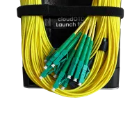 Cloud OTDR, bobine de lancement, 12 voies, G.657A1, 1000m, LC/APC, Maunt