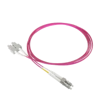Jarretière optique duplex OM4, LC/PC-SC/PC, 1.8mm, 9m
