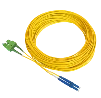Jarretière optique duplex SM, LC/PC-SC/APC, 1.8mm, 20m
