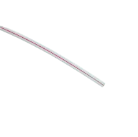 HDPE geleide buis, 10/8mm, transparant met rode streep
