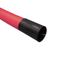 Tuyau flexible en PE, 110mm, rouleau de 50m, rouge