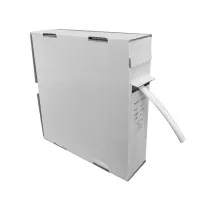Gaine thermorétractable, 3,2-6,4 mm, blanche, rouleau de 12 m, Maunt